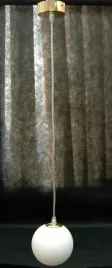 lampa-wiszaca-kula-12cm-zwis-zloty-szklo-biale-matowe