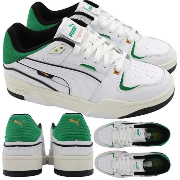 Buty Męskie PUMA SLIPSTREAM BBALL Sportowe Skóra Białe Wygodne R. 43