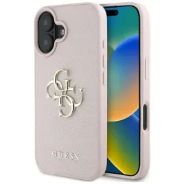 guess-grained-big-4g-logo-small-classic-logo-etui-do-iphone-16-rozowy-g