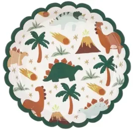 talerzyki-dinozaury-urodzinowe-zielony-brzeg-dinozaur-dla-dzieci-6szt