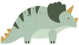 serwetki-dinozaury-urodzinowe-triceratops-zielony-dinozaur-dekoracja-12szt