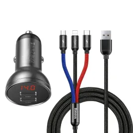 ladowarka-samochodowa-2x-usb-4-8a-24w-z-wyswietlaczem-lcd-kabel-3w1-1-2m