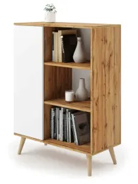 komoda-regal-szafka-dab-craft-zloty-biala-90x40x116-skandynawska
