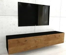 loftowa-wiszaca-szafka-rtv-120-cm-czarny-mat-dab-lancelot-do-salonu