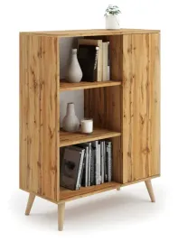 komoda-regal-szafka-dab-craft-zloty-90x40x116-skandynawska-drewniane-nogi