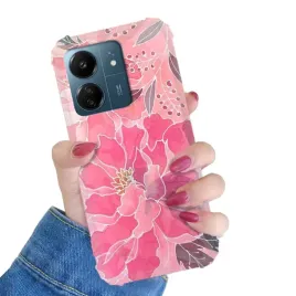 etui-do-xiaomi-redmi-13c-antishock-kwiaty-kolory-liscie-boho-wiosna-wzory