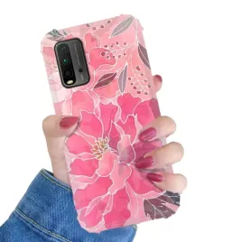 etui-do-xiaomi-poco-m3-antishock-kwiaty-kolory-liscie-boho-wiosna-top-wzory