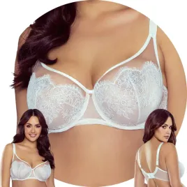 vivisence-1070-bialy-koronka-tiul-biustonosz-miekki-85d-soft