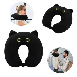 poduszka-podrozna-turystyczna-rogal-na-szyje-czarny-kot