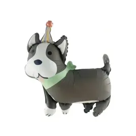 balon-foliowy-pies-z-czapeczka-urodzinowa-66x59cm