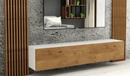 wiszaca-szafka-rtv-105-cm-bialy-mat-dab-lancelot-nowoczesna