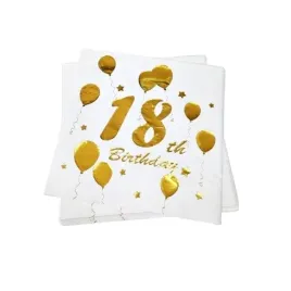 serwetki-18-th-birthday-balony-bialo-zlotre-33x33cm-10szt