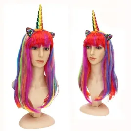 dluga-teczowa-peruka-jednorozec-unicorn-z-rogiem