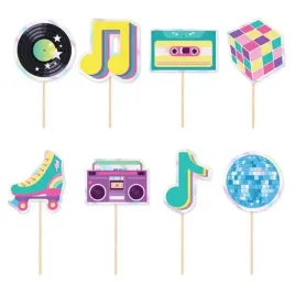 toppery-rettro-disco-8szt-zestaw