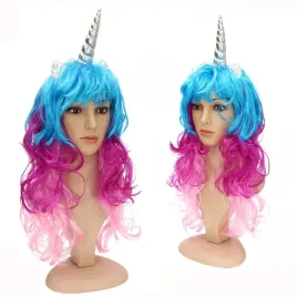 krecona-peruka-jednorozec-unicorn-z-rogiem