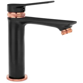 bateria-umywalkowa-stojaca-rea-viral-czarny-rose-gold
