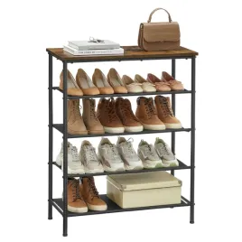 waska-szafka-na-buty-z-4-materialowymi-polkami-blatem-rustykalny-braz-loft