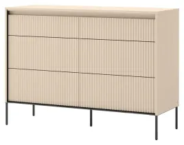 komoda-z-szufladami-trend-ts-06-led-bezowa-lenart
