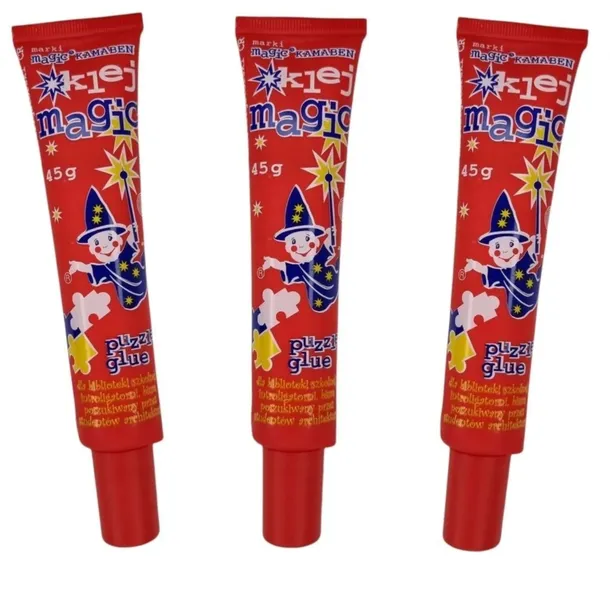Zestaw klej MAGIC w tubce plastikowej szkolny 45g x 3 sztuki