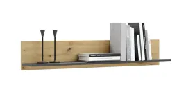 polka-wiszaca-scienna-na-ksiazki-samowiszaca-dab-artisan-czarna-100cm-shelf