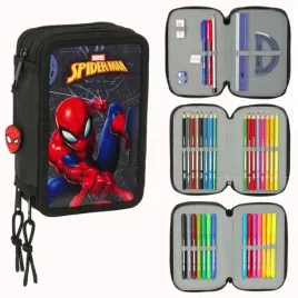 piornik-potrojny-z-wyposazeniem-black-spider-man-37elem-safta