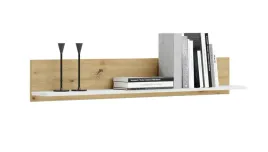 polka-wiszaca-scienna-na-ksiazki-samowiszaca-dab-artisan-biala-100cm-shelf