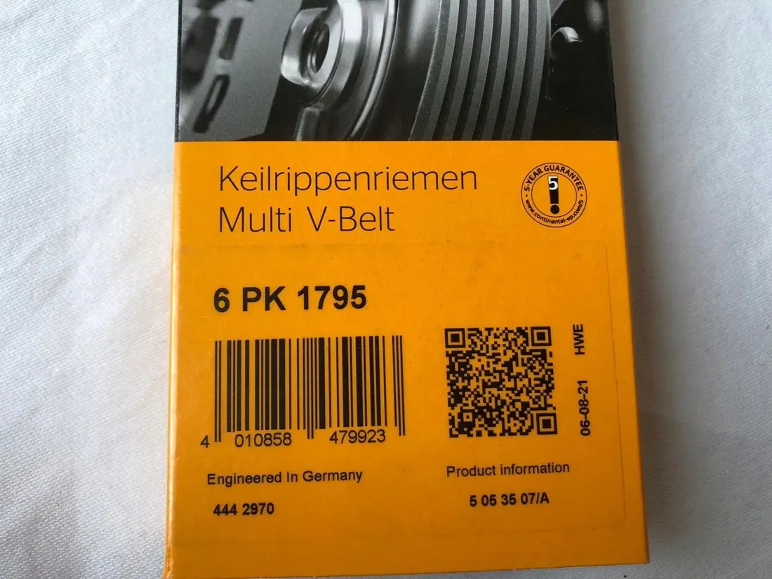 pasek-wielorowkowy-conti-bmw-e81-e82-e87-e88-118d-120d-stan-nowy