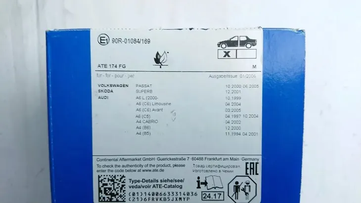 klocki-hamulcowe-przod-ate-vw-passat-b5-wysokosc-74-mm