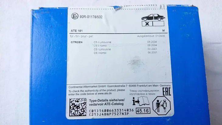 tarcze-klocki-przod-ate-citroen-c5-i-ii-2001-srednica-283-mm