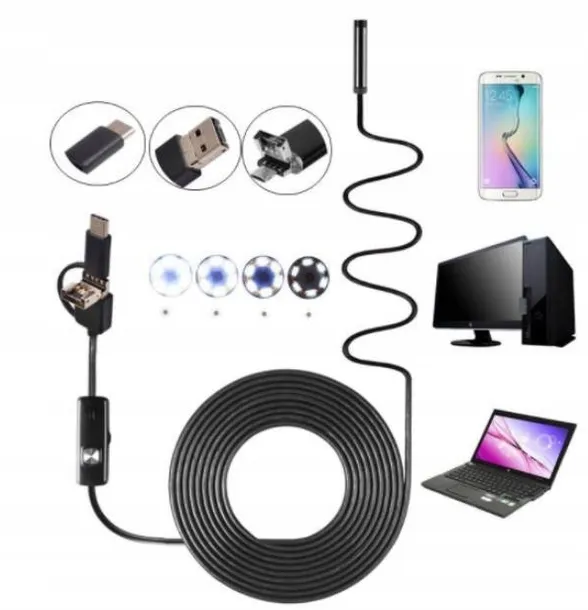 endoskop-kamera-inspekcyjna-android-usb-c-stan-nowy-marka-inna