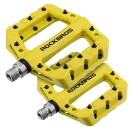 pedaly-rowerowe-platformowe-do-roweru-metalowe-nylonowe-rockbros-zolte