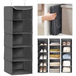 organizer-na-ubrania-buty-skladany-regal-wiszacy-do-szafy-szary