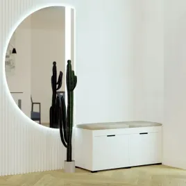 szafka-na-buty-biala-100-cm-siedzisko-tapicerowane-welur-bezowe