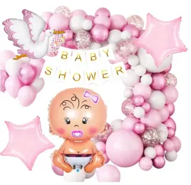 balony-zestaw-balonow-dekoracje-baby-shower-rozowy-86szt