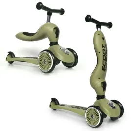 scootandride-highwaykick1-2w1-jezdzik-i-hulajnoga-1-5-lat-olive