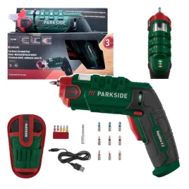 wkretarka-parkside-rapid-akumulatorowy-wkretak-usb-4v-z-wymiennymi-bitami