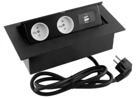gniazdo-wpuszczane-w-blat-flexiport-z-usb-czarne