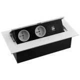 gniazdo-wpuszczane-w-blat-flexiport-z-usb-biale-stan-nowy