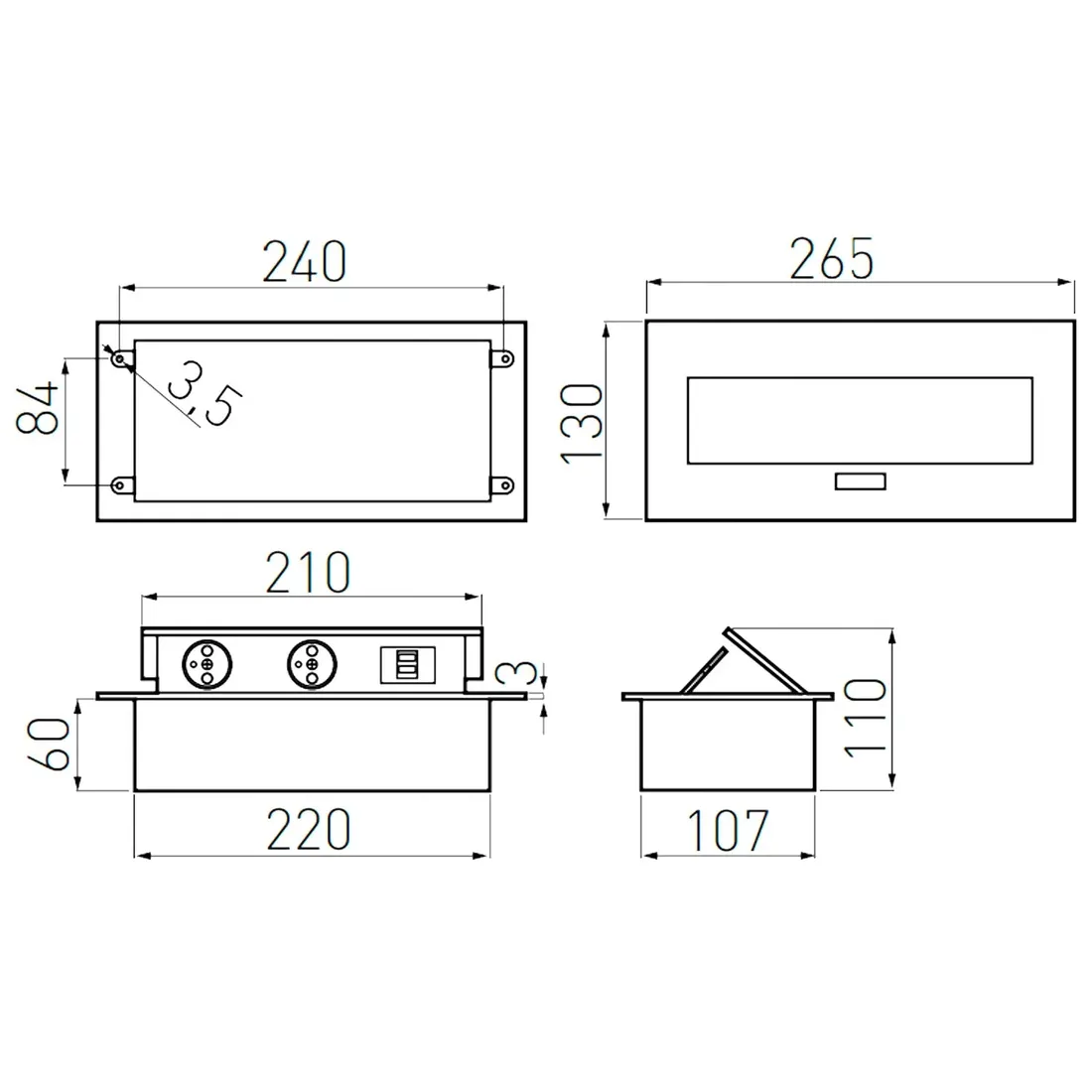 gniazdo-wpuszczane-w-blat-flexiport-z-usb-biale-stan-nowy