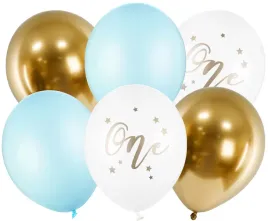 balony-urodzinowe-roczek-pierwsze-urodzinki-one-zlote-niebieskie-6szt
