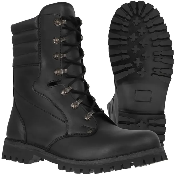 POLSKIE BUTY WOJSKOWE SKOCZKI DESANTY TAKTYCZNE TREKKING SKÓRZANE CZARNE 41