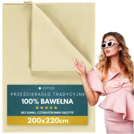 przescieradlo-bez-gumki-tradycyjne-200x220-cm-100percent-bawelna-kremowe-ecru
