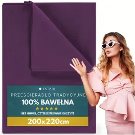 przescieradlo-bez-gumki-tradycyjne-200x220cm-100percent-bawelna-sliwka-purpurowy