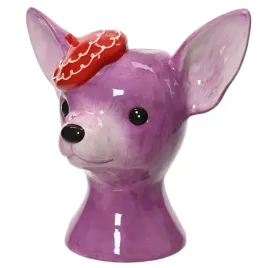 wazon-rozowy-glowa-pieska-czilala-chihuahua-w-berecie-dekoracyjny-23cm