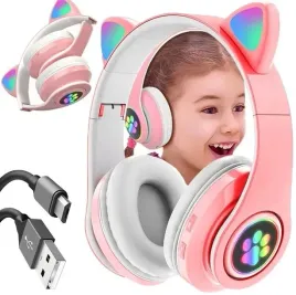 sluchawki-bezprzewodowe-rozowe-bluetooth-kocie-uszy-led-pink-prezent
