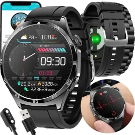 smartwatch-zegarek-meski-czarny-elegancki-pomiary-ekg-jezyk-polski-rozmowy