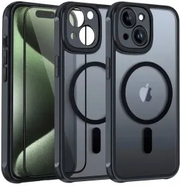etui-do-iphone-15-do-magsafe-matt-case-wzmacniane-360-szklo-5d-premium