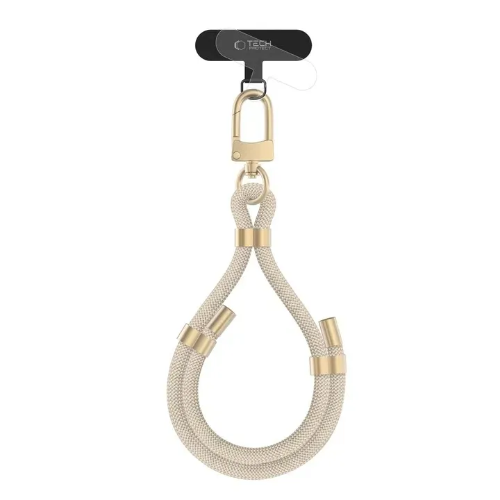 tech-protect-c4s-rope-wrist-strap-beige-gold
