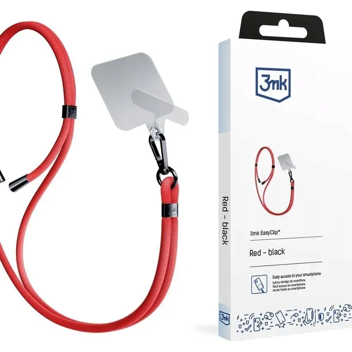 smycz-do-telefonu-3mk-easyclip-czerwony