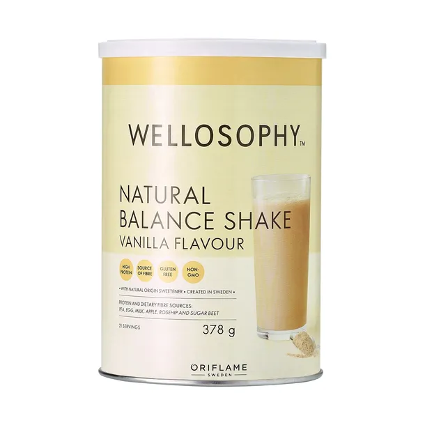 Oriflame Koktajl Natural Balance Wellosophy - smak waniliowy 378 g
